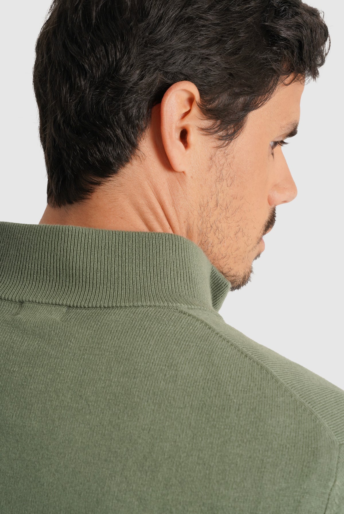 PULLOVER ALGODÃO VERDE MANGA COMPRIDA REGULAR FIT MR. BLUE
