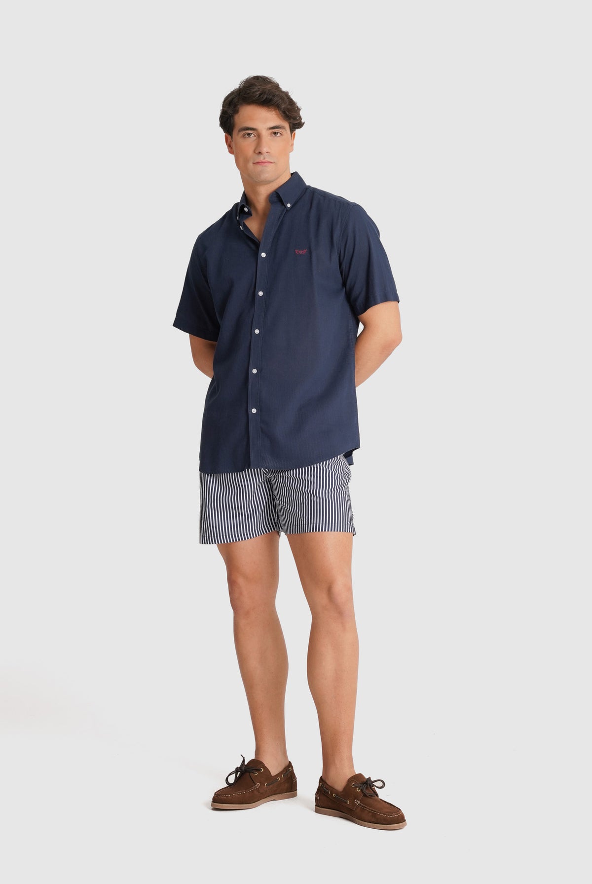 CAMISA AZUL MANGA COMPRIDA REGULAR FIT MR. BLUE