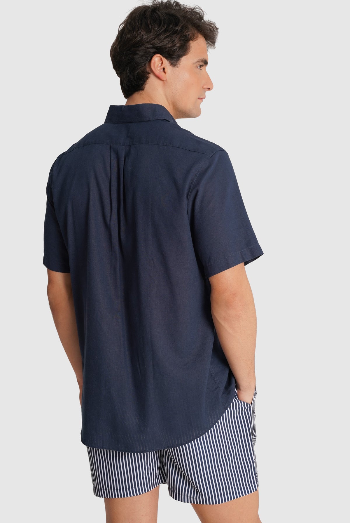 CAMISA AZUL MANGA COMPRIDA REGULAR FIT MR. BLUE