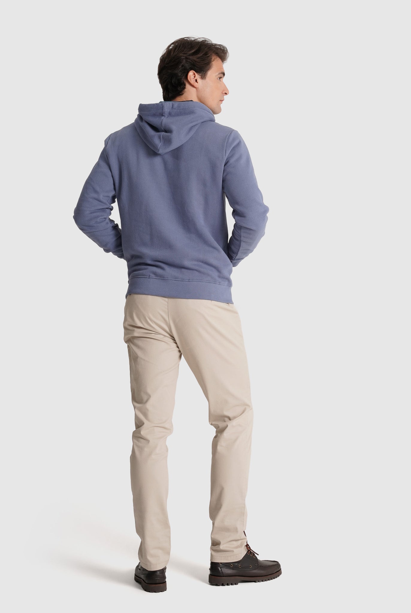 Hoodie Algodão Azul Manga Comprida Regular Fit Mr. Blue