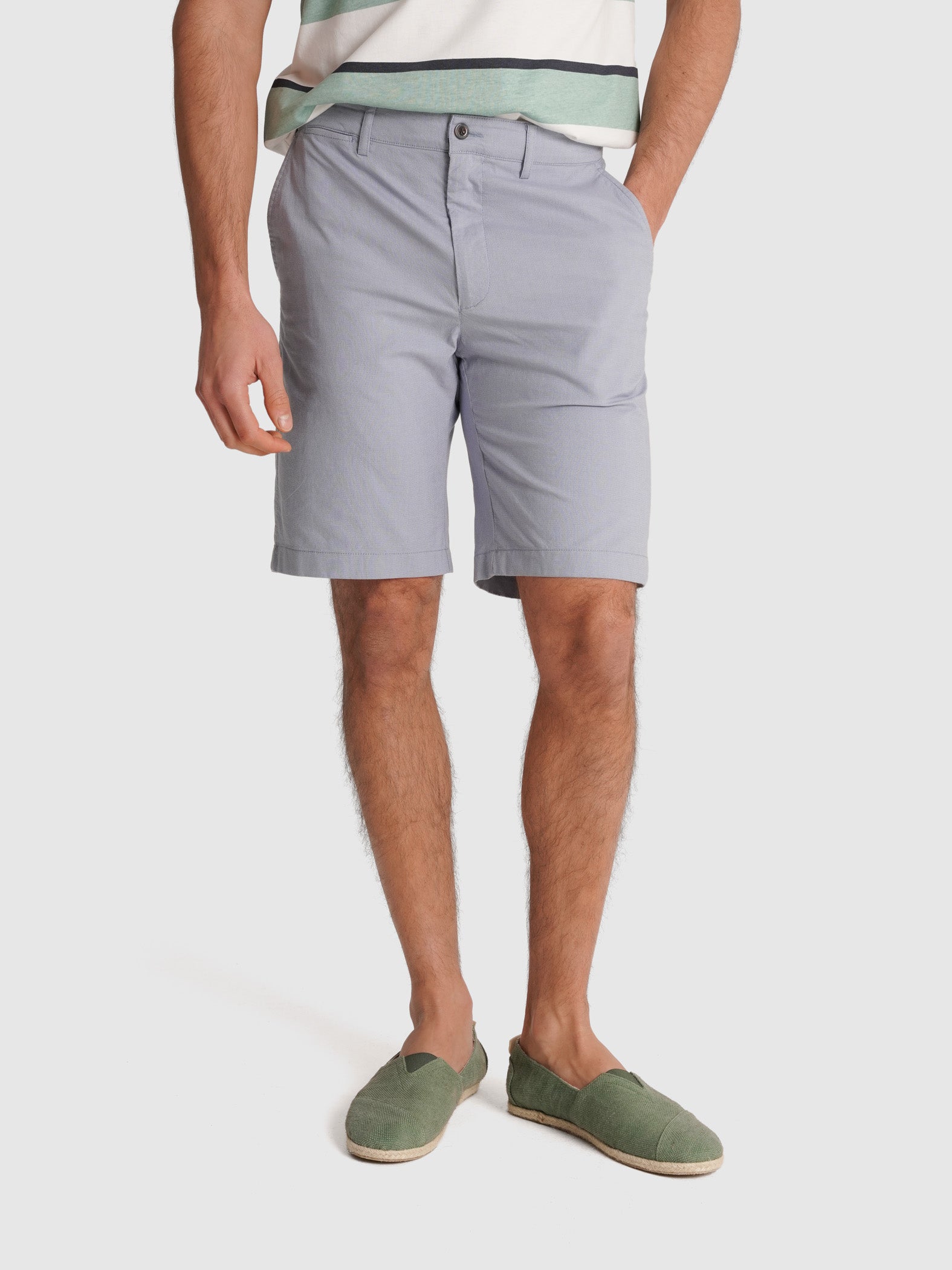 BERMUDA CHAMBRAY AZUL REGULAR FIT MR. AZUL