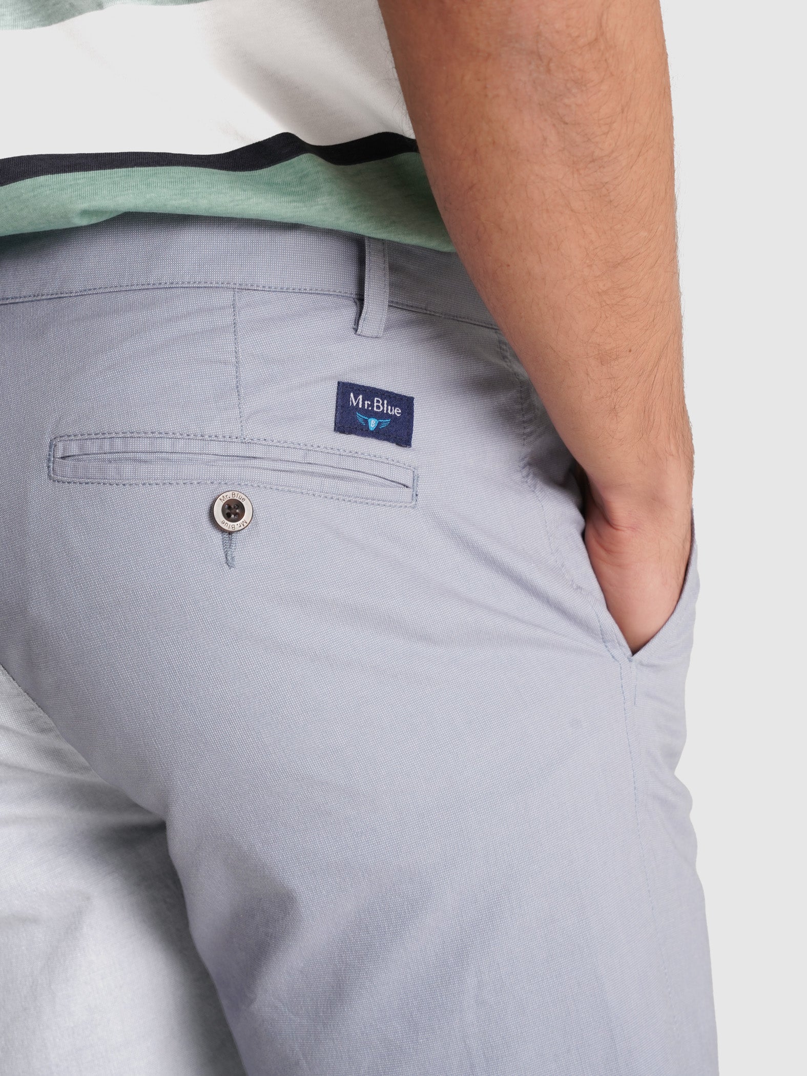 BERMUDA CHAMBRAY AZUL REGULAR FIT MR. AZUL