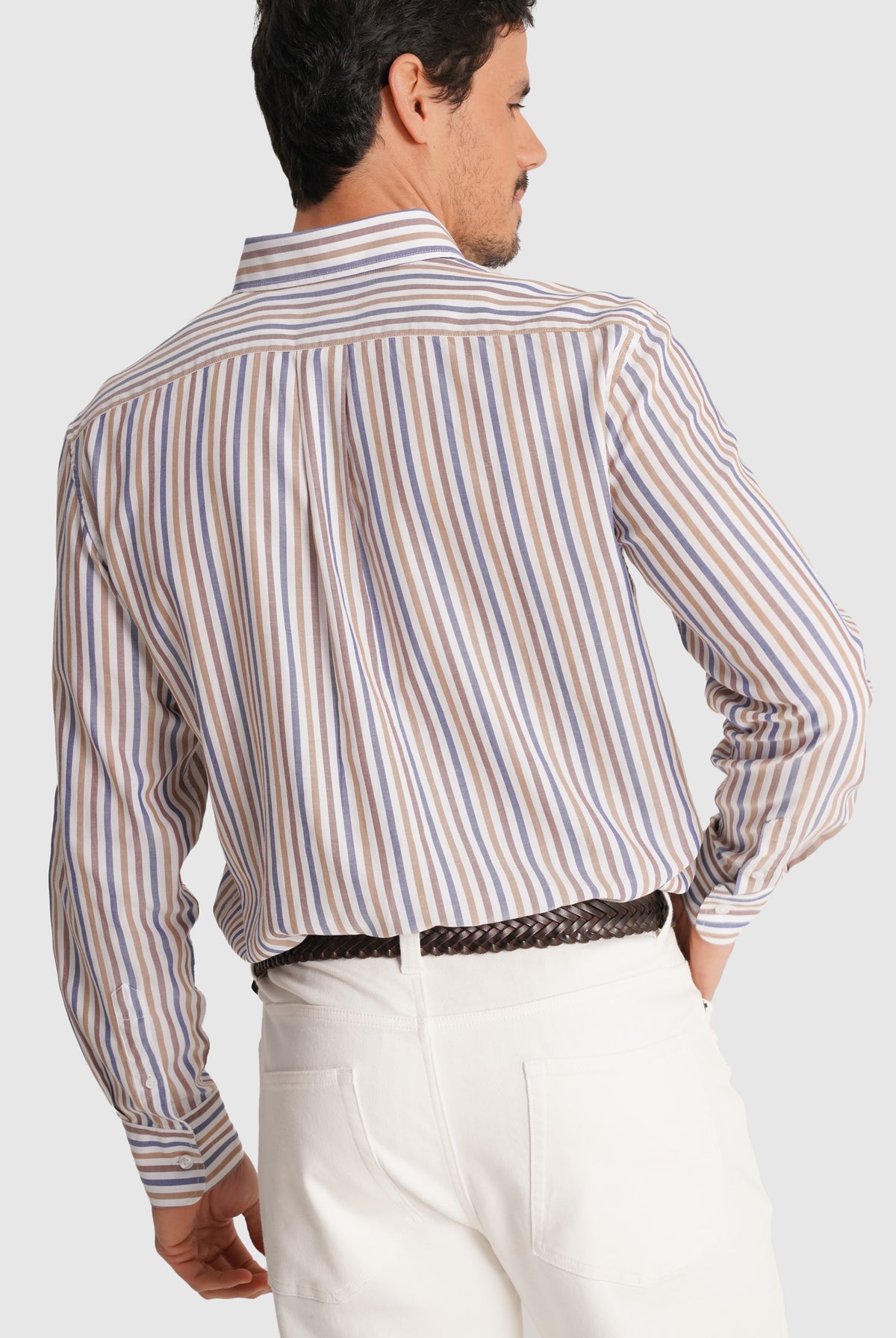 CAMISA OXFORD CASTANHA MANGA COMPRIDA REGULAR FIT MR. BLUE