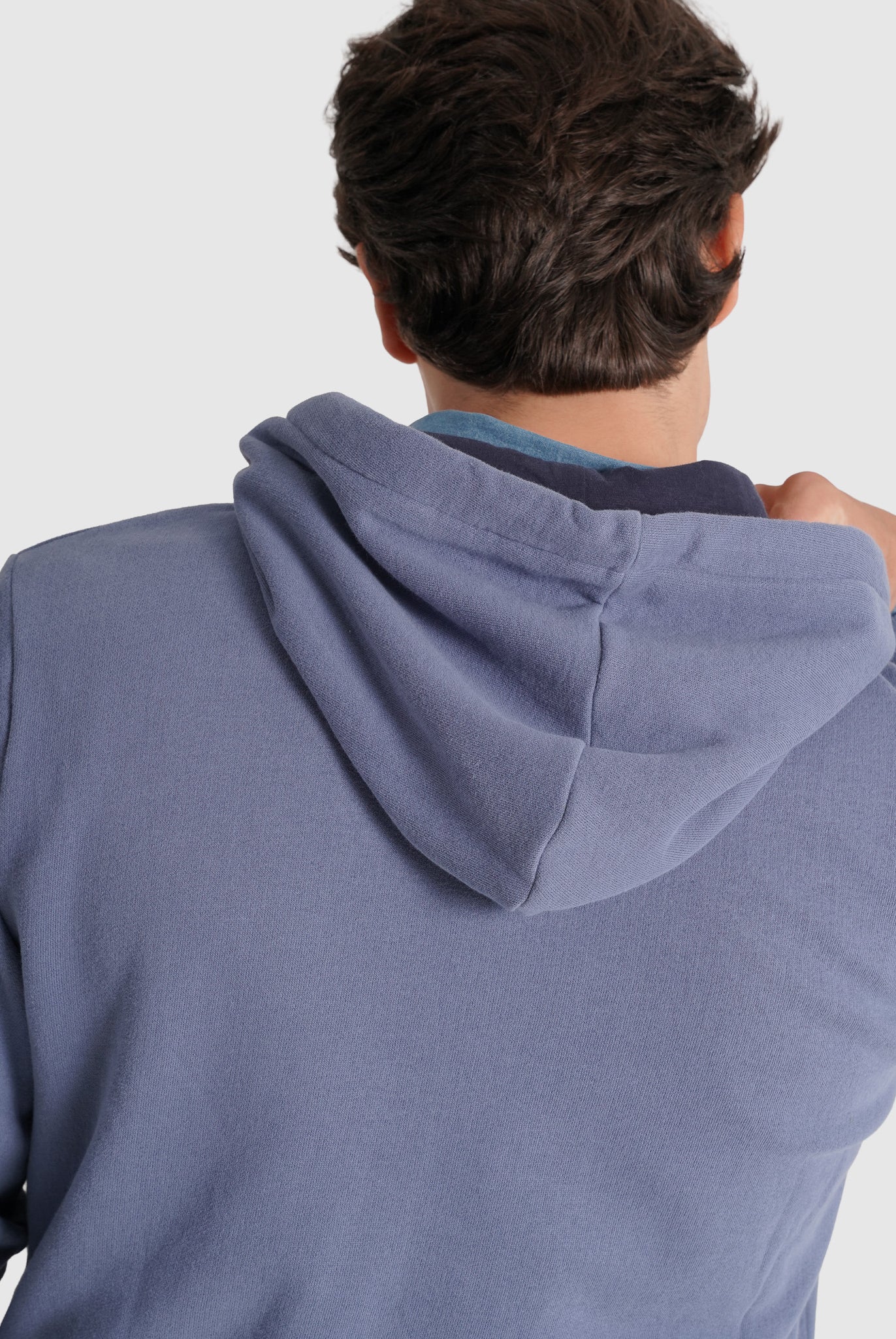 Hoodie Algodão Azul Manga Comprida Regular Fit Mr. Blue