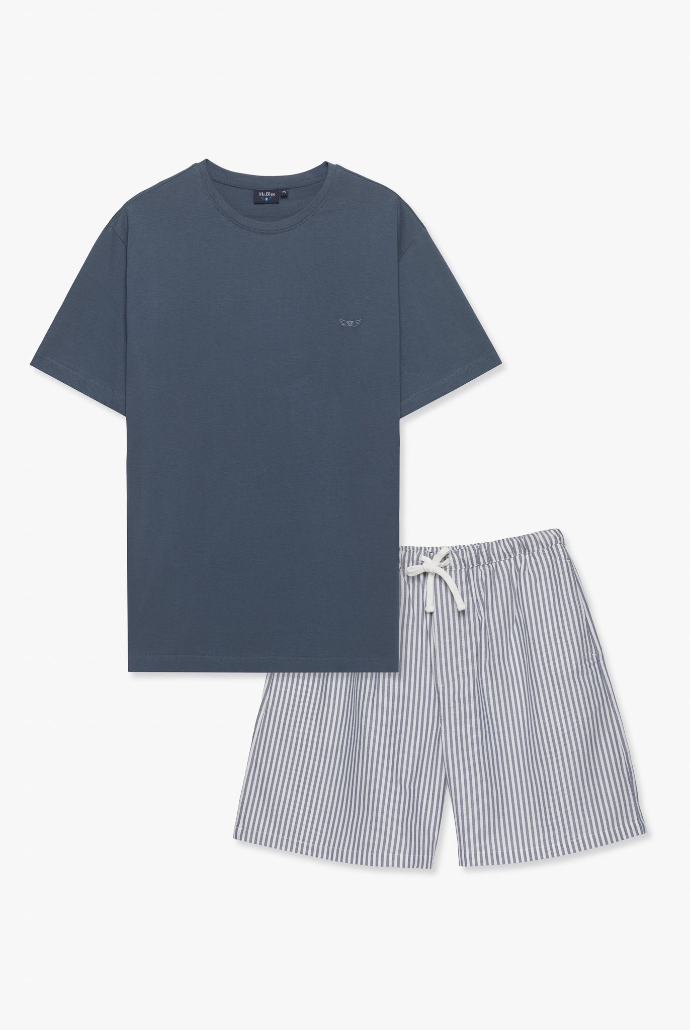 BLUE PAJAMA SHORT SLEEVES REGULAR FIT MR. BLUE