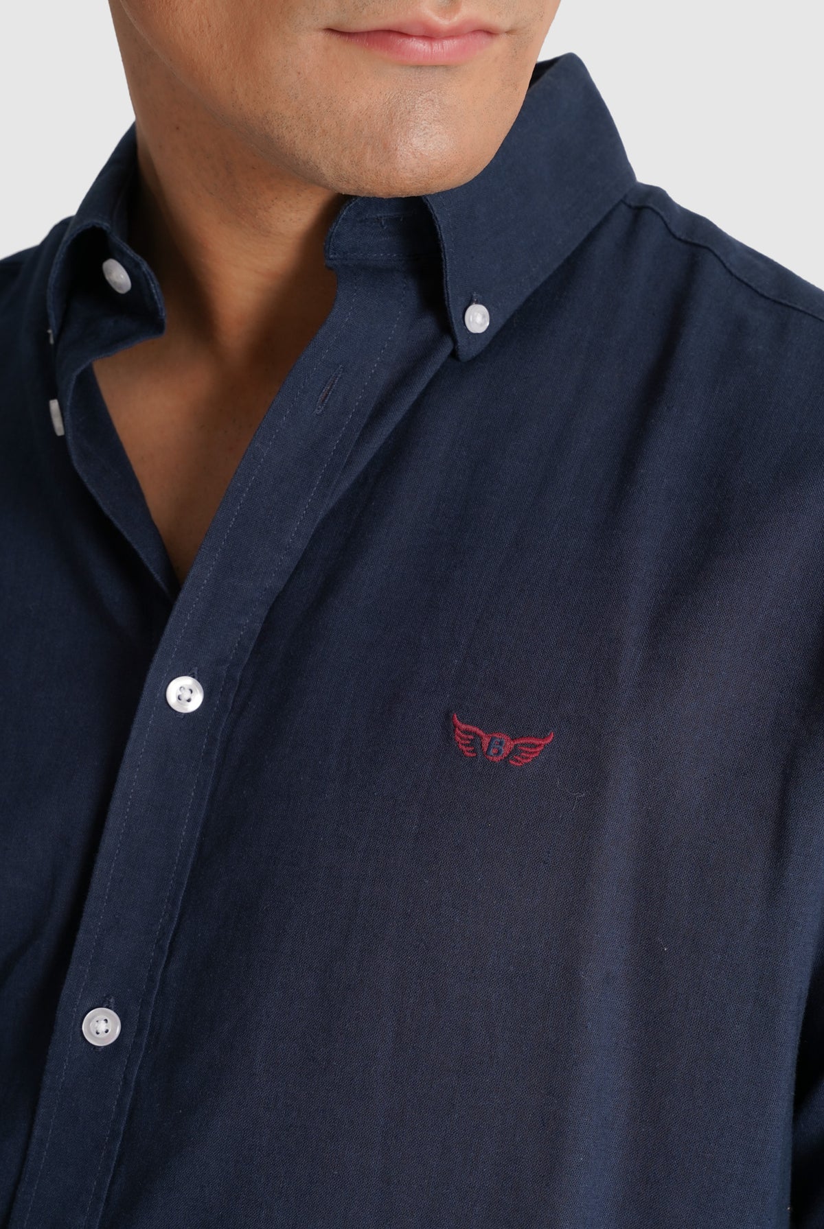 CAMISA AZUL MANGA COMPRIDA REGULAR FIT MR. BLUE