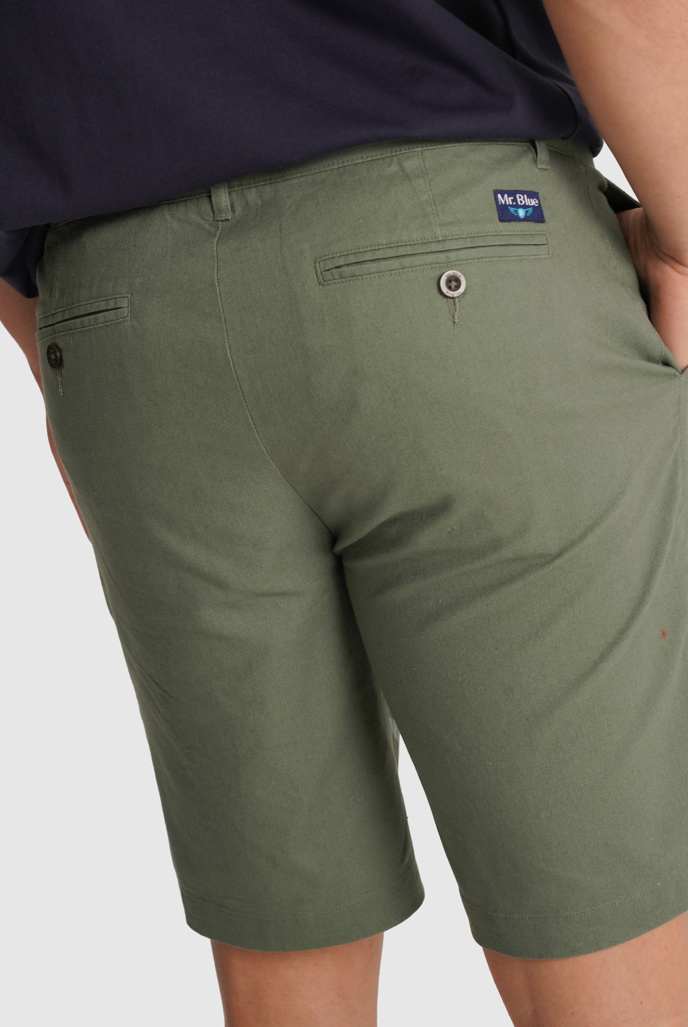 GREEN BERMUDA REGULAR FIT MR. BLUE