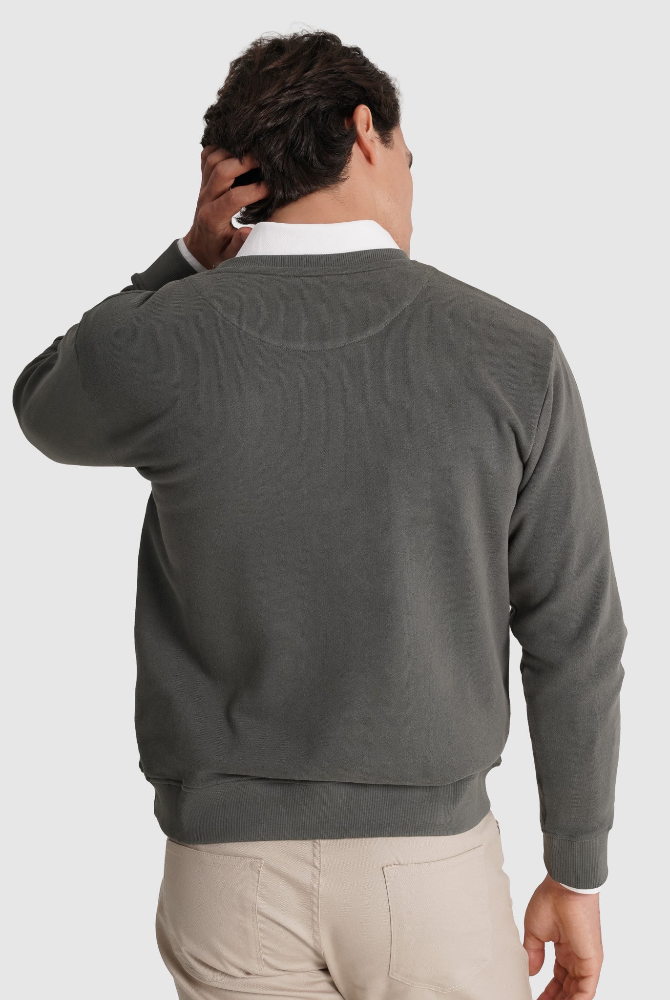 Hoodie Algodão Verde Manga Comprida Regular Fit Mr. Blue