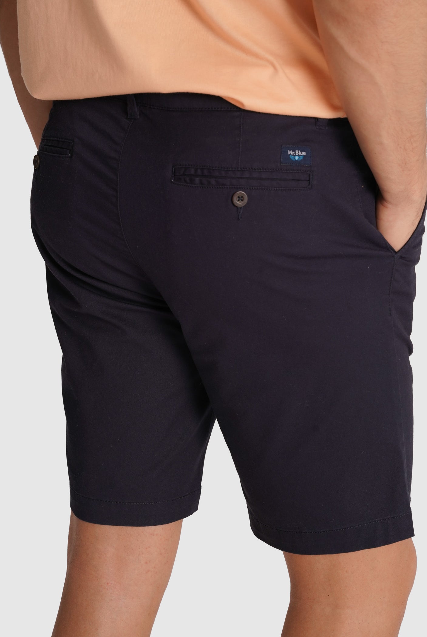 TWILL BLUE BERMUDA REGULAR FIT MR. BLUE