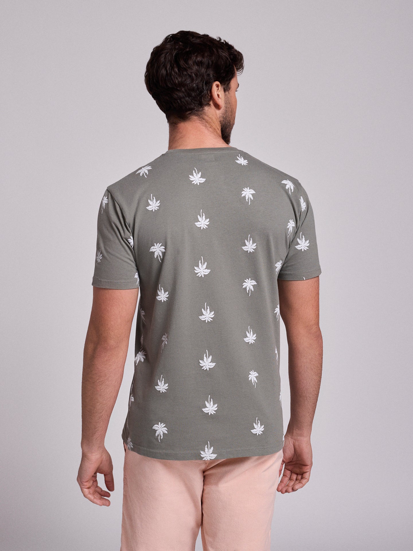 T-SHIRT ALGODÃO VERDE MANGA CURTA REGULAR FIT MR. BLUE