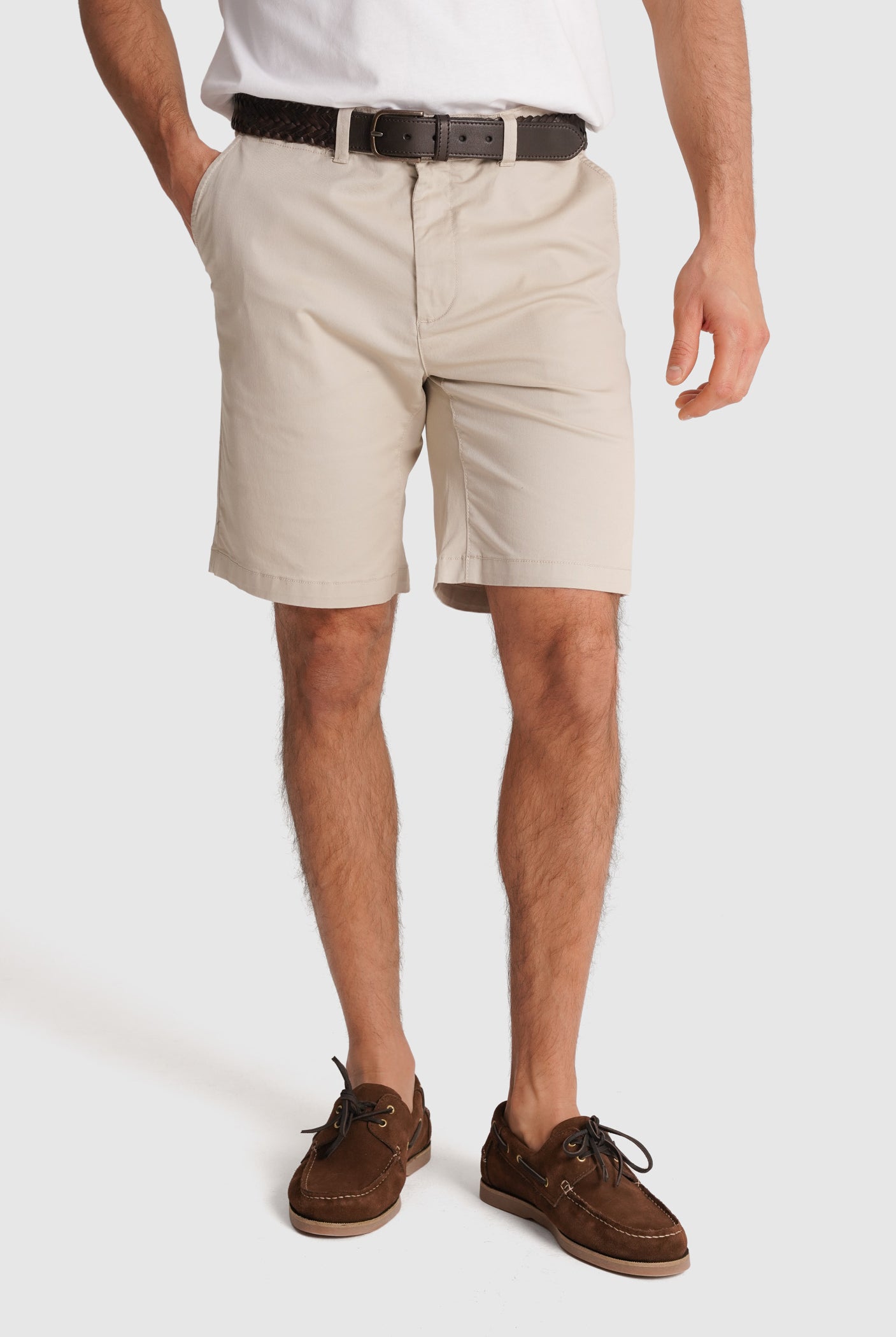 TWILL BEIGE BERMUDA REGULAR FIT MR. BLUE