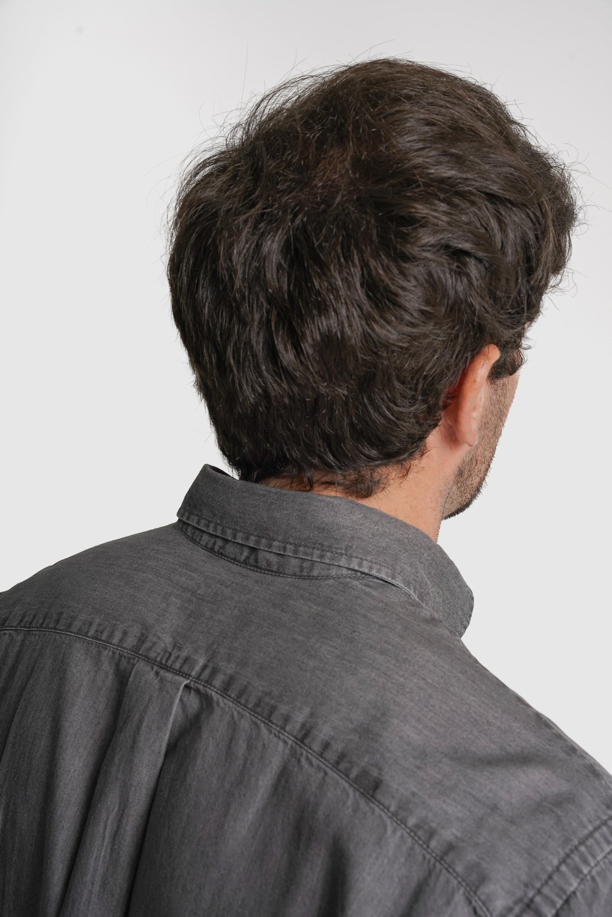 CAMISA TWILL REGULAR FIT CINZENTA LISA MR. BLUE