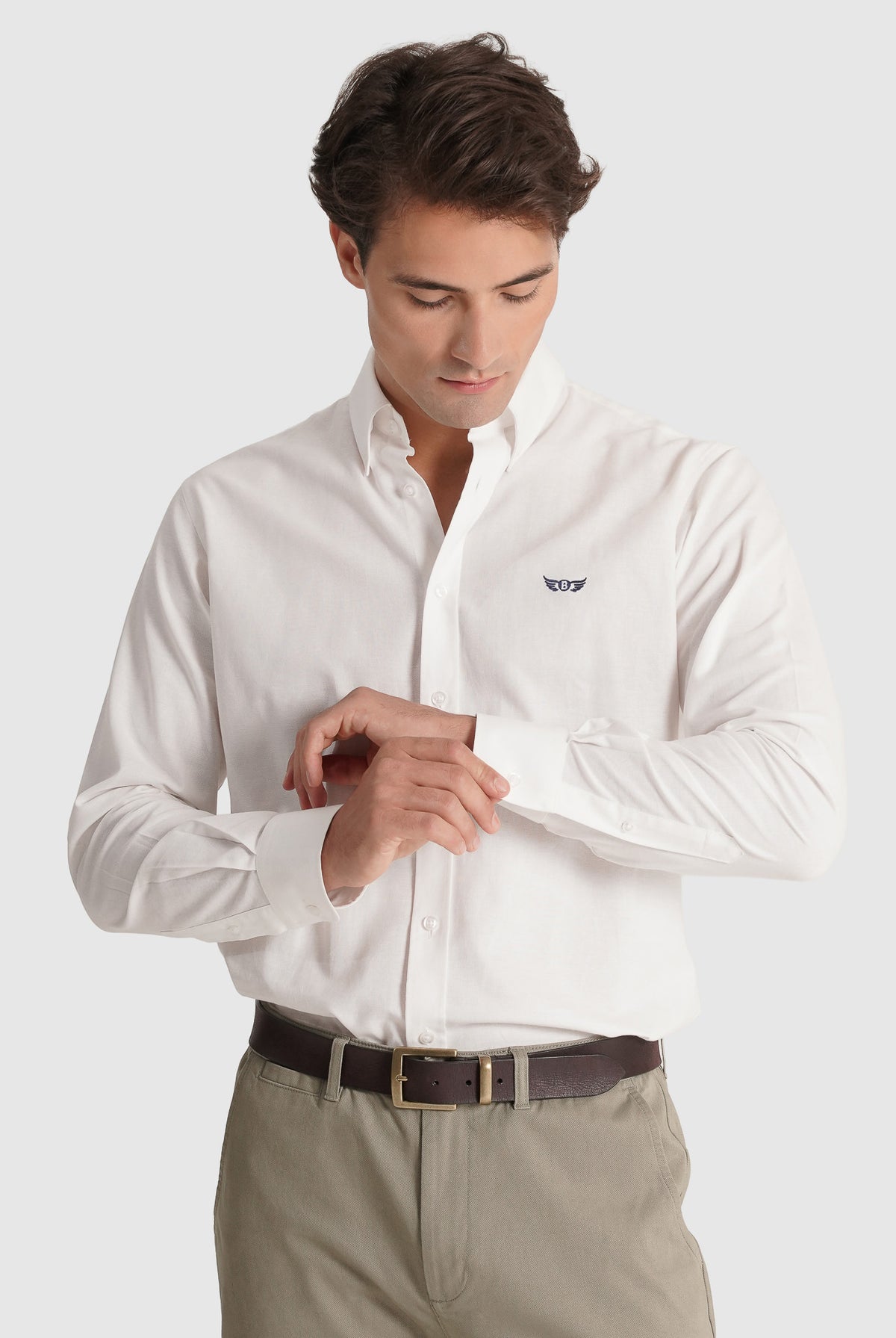 CAMISA OXFORD REGULAR FIT BRANCA LISA MR. BLUE