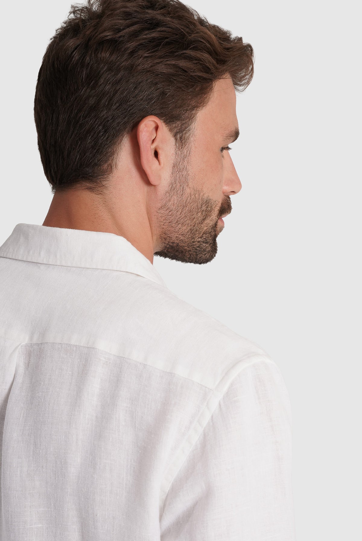 CAMISA LINHO TAILORED FIT BRANCA LISA MARK BELLUCCI