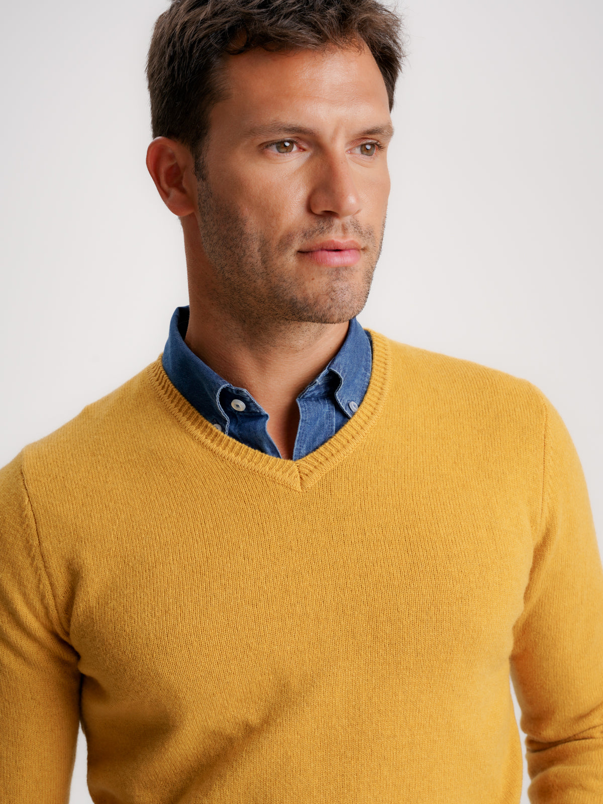 Mr. Blue Yellow Thick Wool Pullover