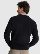 JERSEY DE ALGODÓN AZUL MANGA LARGA REGULAR FIT MR. AZUL