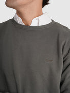 HOODIE ALGODÃO VERDE MANGA COMPRIDA REGULAR FIT MR. BLUE
