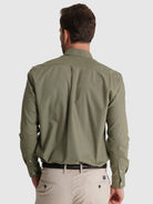CAMISA ALGODÃO VERDE MANGA COMPRIDA REGULAR FIT MR. BLUE