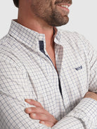 CAMISA ALGODÃO BRANCA MANGA COMPRIDA REGULAR FIT MR. BLUE