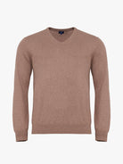 PULLOVER CAXEMIRA BEGE MANGA COMPRIDA REGULAR FIT MR. BLUE