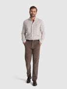 CAMISA FLANELA CASTANHA MANGA COMPRIDA REGULAR FIT MR. BLUE