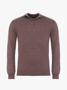 PULLOVER CAXEMIRA CASTANHO COM COTOVELEIRA REGULAR FIT MR. BLUE