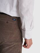 CAMISA ALGODÃO CINZENTA MANGA COMPRIDA CLASSIC FIT MR. BLUE