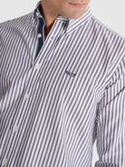 CAMISA ALGODÃO AZUL MANGA COMPRIDA REGULAR FIT MR. BLUE
