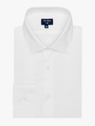 CAMISA ALGODÃO BRANCA MANGA COMPRIDA CLASSIC FIT MR. BLUE