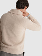 PULLOVER LÃ BEGE MANGA COMPRIDA REGULAR FIT MR. BLUE