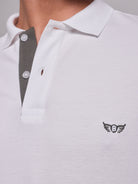 WHITE POLO SHORT SLEEVES REGULAR FIT MR. BLUE