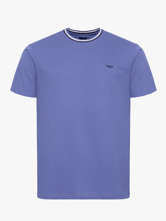 CAMISETA AZUL MANGA CORTA REGULAR FIT MR. AZUL