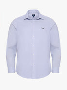 CAMISA ALGODÃO AZUL MANGA COMPRIDA SLIM FIT MR. BLUE