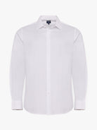 CAMISA ALGODÃO BRANCA MANGA COMPRIDA SLIM FIT MR. BLUE