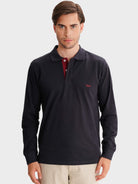 POLO AZUL MANGA COMPRIDA REGULAR FIT MR. BLUE