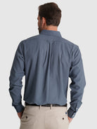 CAMISA ALGODÃO AZUL MANGA COMPRIDA REGULAR FIT MR. BLUE
