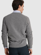 PULLOVER LÃ CINZENTO MANGA COMPRIDA REGULAR FIT MR. BLUE