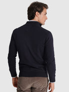 PULLOVER CAXEMIRA AZUL MANGA COMPRIDA REGULAR FIT MR. BLUE