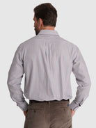 CAMISA ALGODÃO BORDEAUX MANGA COMPRIDA REGULAR FIT MR. BLUE