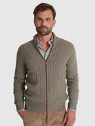 PULLOVER LÃ VERDE COM COTOVELEIRA REGULAR FIT MR. BLUE