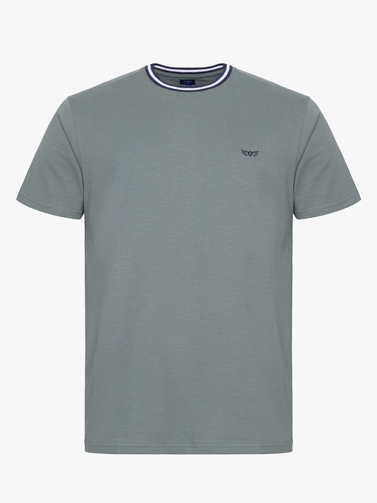 CAMISETA VERDE MANGA CORTA REGULAR FIT MR. AZUL