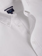 CAMISA ALGODÃO BRANCA MANGA COMPRIDA REGULAR FIT MR. BLUE