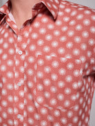 Camisa Algodão Rosa Manga Curta Regular Fit Mr. Blue