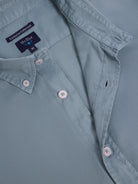 Camisa Algodão Azul Manga Comprida Regular Fit Mr. Blue