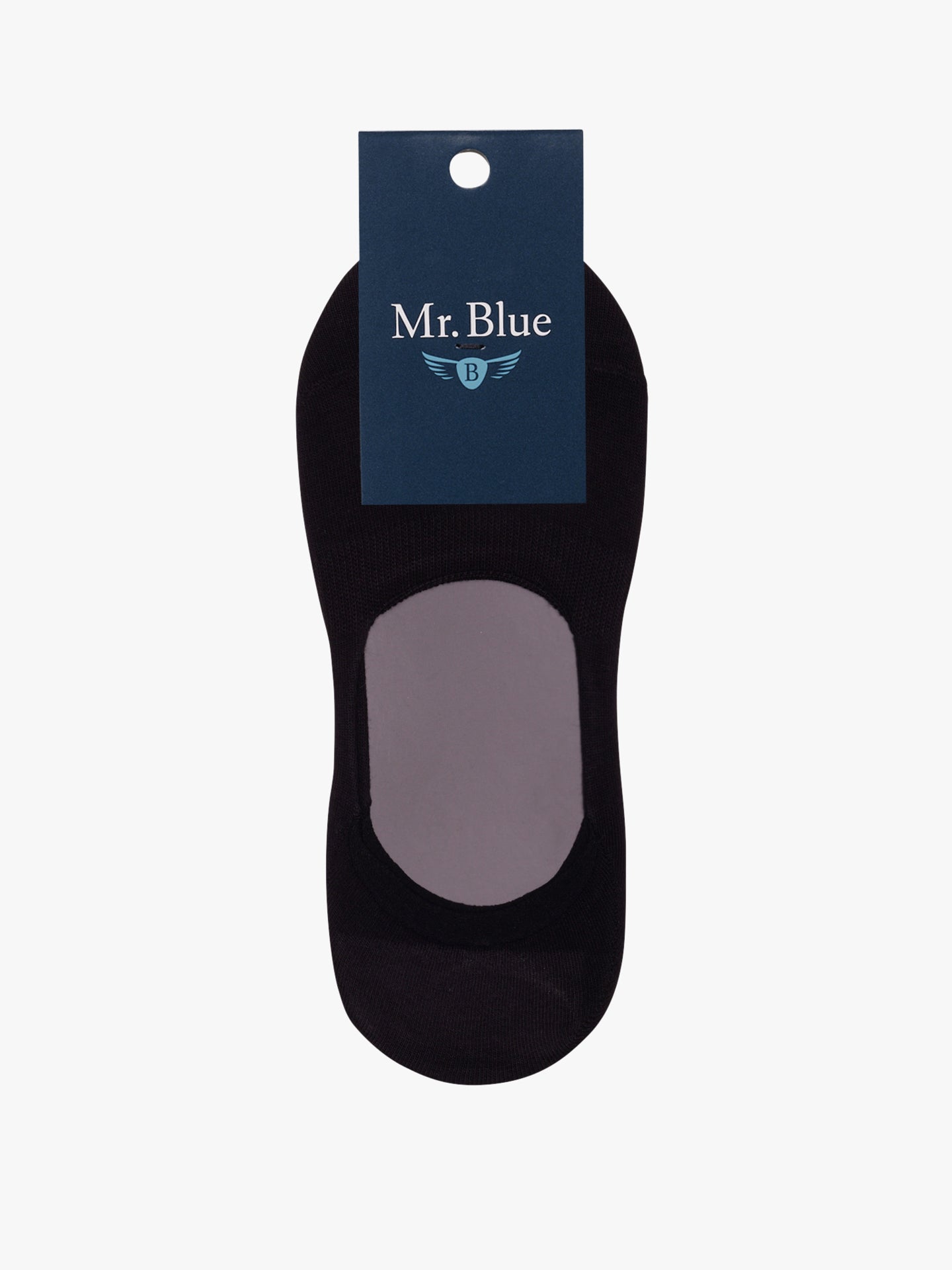 Meias Algodão Pretas Regular Fit Mr. Blue