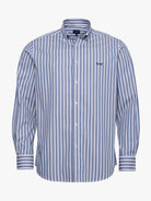 Camisa Algodão Azul Manga Comprida Regular Fit Mr. Blue