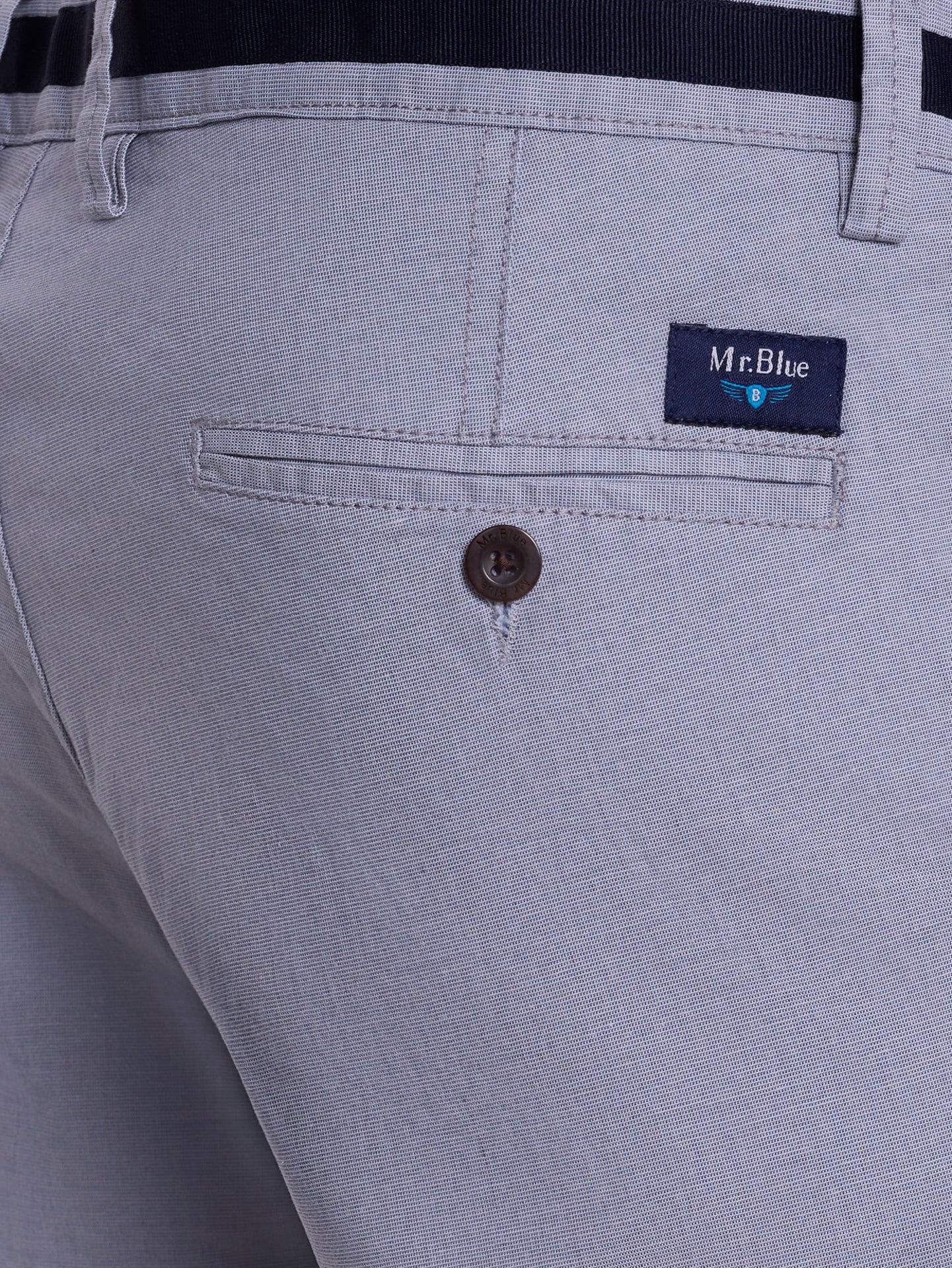 CALÇAS ALGODÃO AZUIS SLIM FIT MR. BLUE