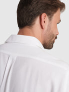 Camisa Algodão Branca Manga Comprida Regular Fit Mr. Blue