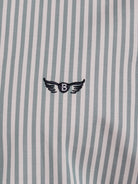 CAMISA ALGODÃO VERDE MANGA COMPRIDA REGULAR FIT MR. BLUE