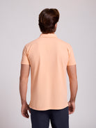 Polo Laranja Manga Curta Regular Fit Mr. Blue